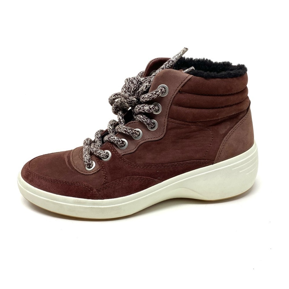ECCO - WOMENS SOFT 7 WEDGE TRED BOOTS chocolate